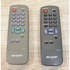 Sharp TV Remote Control Bundle of 2 G1324SA & G1324SC OEM Genuine Tested
